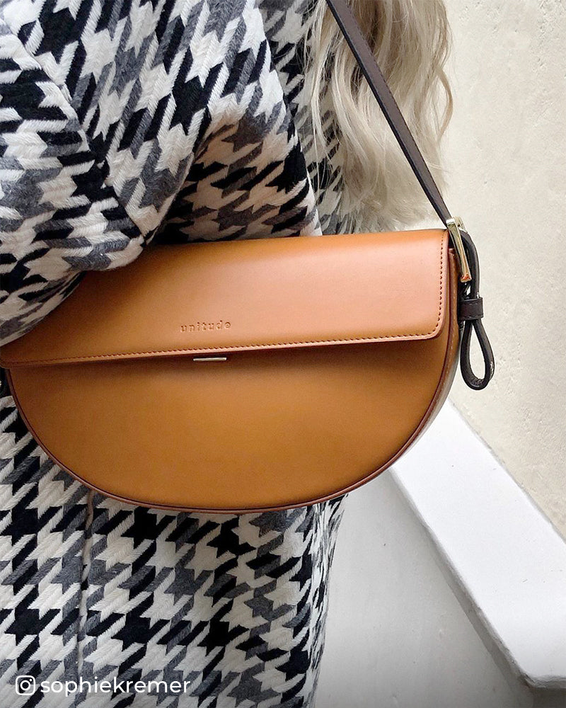 Baguette Shoulder Bag - Brown  Unitude Leather Bags for Women